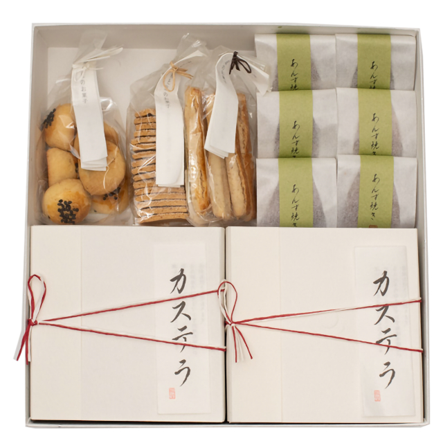 カステラと焼き菓子 混合詰合せ|あんやお詰め合わせギフト